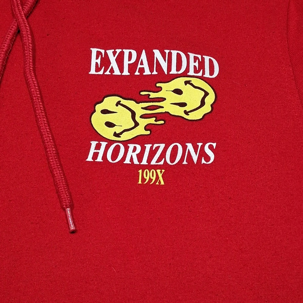 Trademark Brooklyn Clothing hoodie Medium Color Red Expanded Horizons 199X - Picture 5 of 12